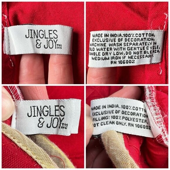 Jingles & Joy Holiday Kitchen Towel & Quilted Oven Mitt Set - Picture 3 of 11